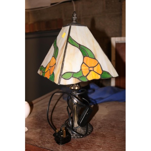 473 - Pair of tiffany style lamps - warranted until 12 noon Tuesday following the above sale