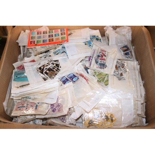 569 - Box of all British stamps, approx. 6000+