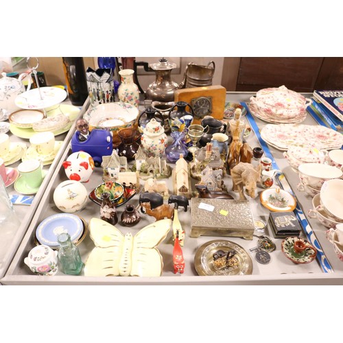 575 - Quantity of Collectibles, including China, glass and metal Wares