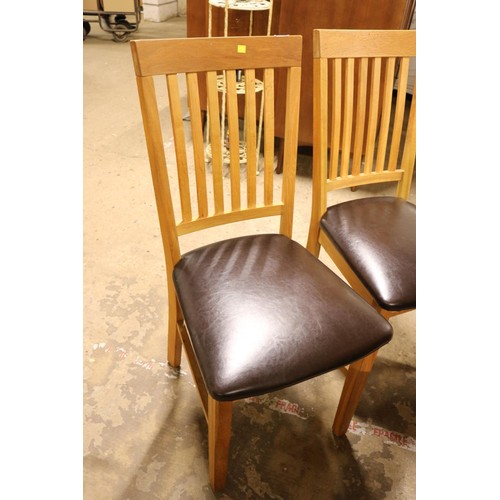 629 - Set of 4 oak chairs