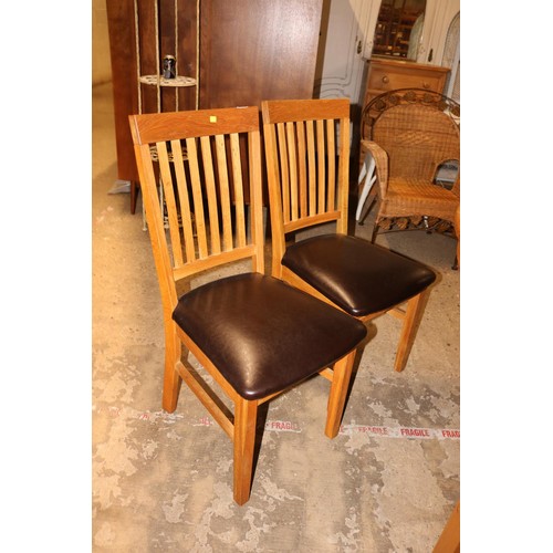 629 - Set of 4 oak chairs