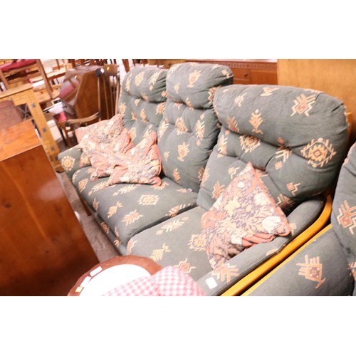 641 - Ercol style 3 seater sofa & 1 armchair