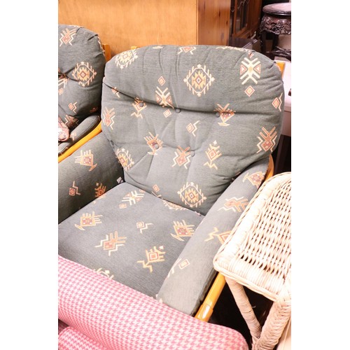 641 - Ercol style 3 seater sofa & 1 armchair