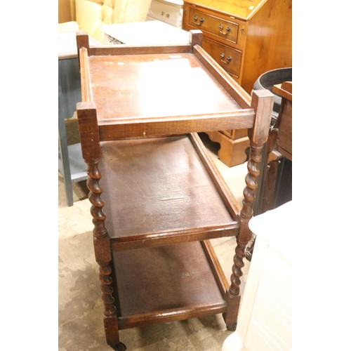 643 - Barley twist tea trolley