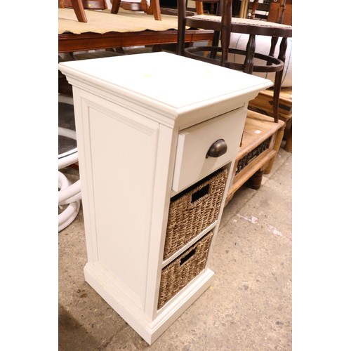 714 - 2 wicker drawer unit