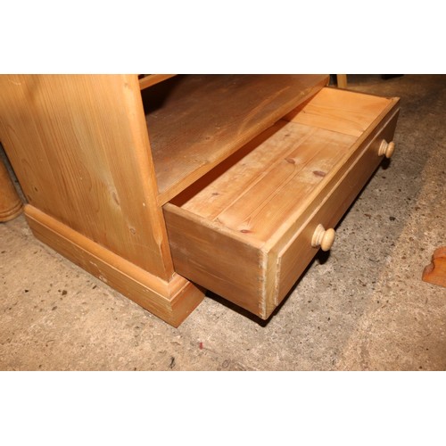 719 - Pine tv unit with drawer