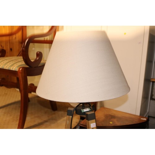 721 - Tripod standing lamp - warranted until 12 noon Tuesday following the above sale