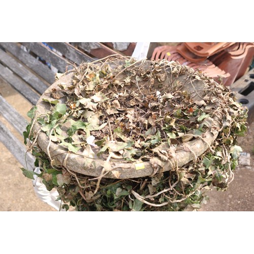 76 - Old bird bath with ivy