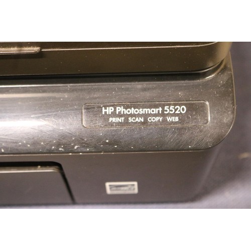 217 - HP photo smart 5520, printer, scanner, copier in colour with ink cartridges & power lead, gwo - warr... 