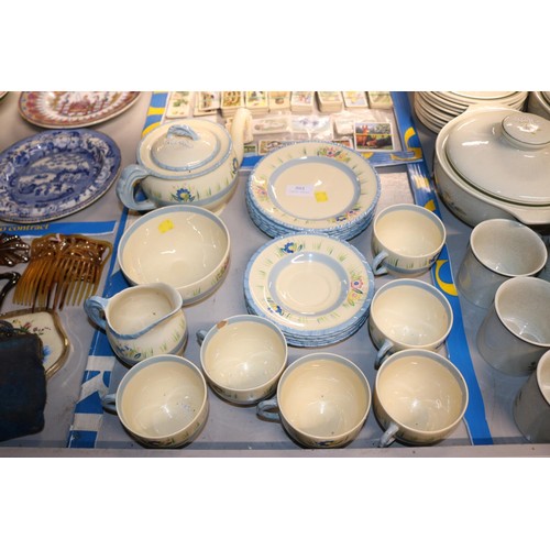 321 - Blue tea set