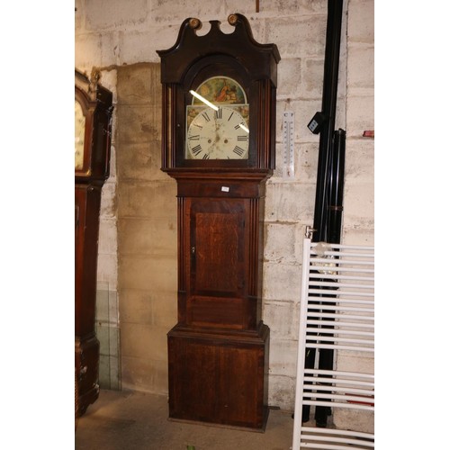 492 - Grandfather clock - w.feather, Halifax