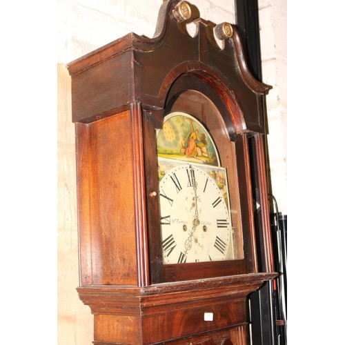 492 - Grandfather clock - w.feather, Halifax