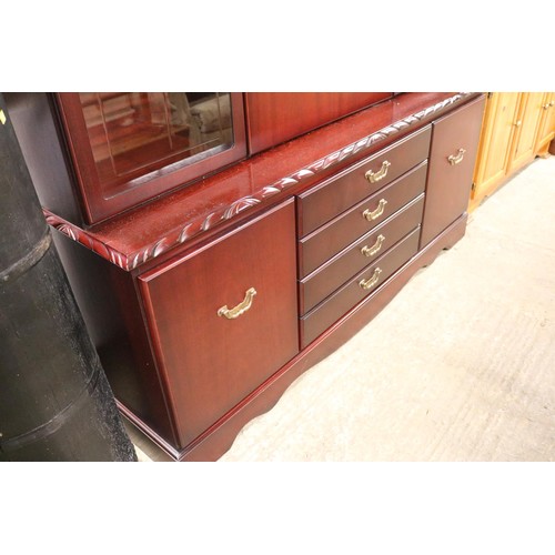 524 - J E Coyle Ltd reproduction mahogany lounge unit