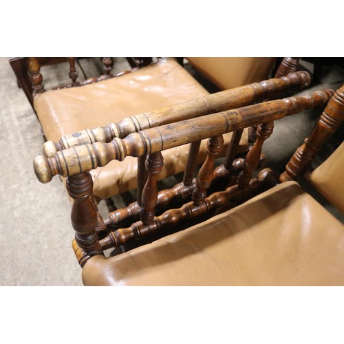 560 - 2 leather American rocking chairs