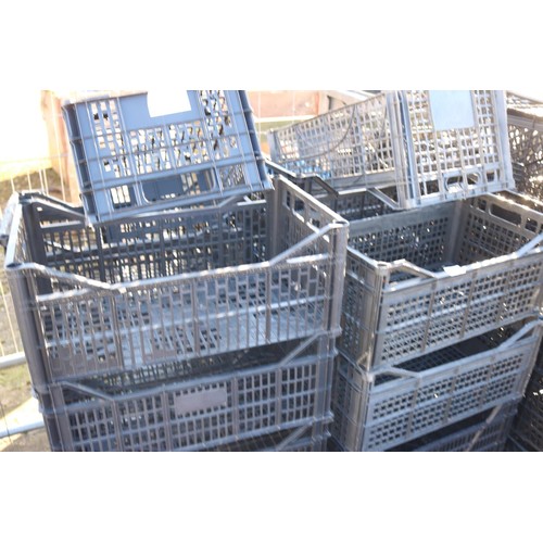 38 - Qty of stacking crates