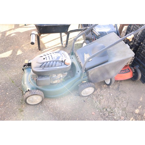 65 - Green petrol lawnmower, AF