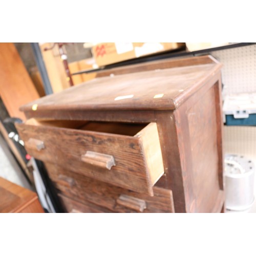 85 - Teak 6 drawer wooden chest