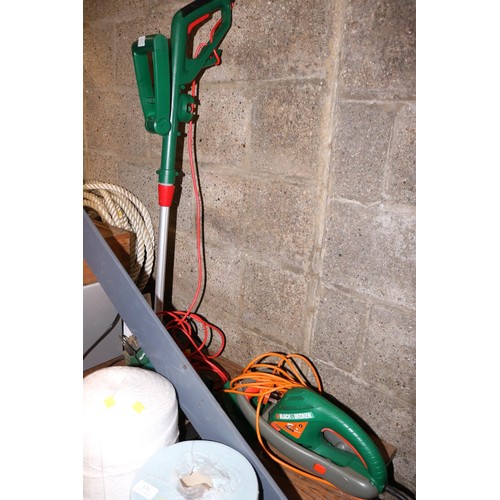 130 - Electric strimmer and electric hedge trimmer