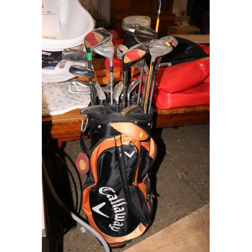 169 - Callaway golf clubs & bag