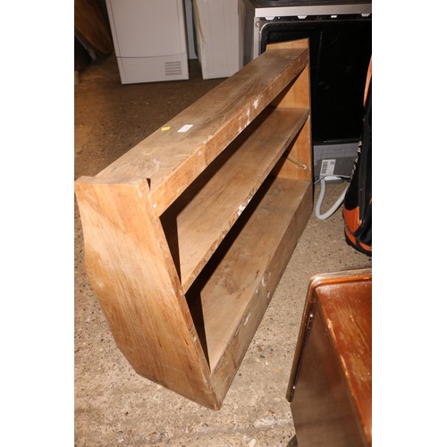 170 - Display oak hanging shelves