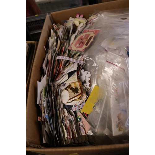 244 - Envelopes, card plus embellishments