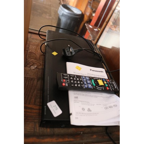 275 - Panasonic Blu-Ray player/HDD recorder with remote - warranted until 12 noon Tuesday following the ab... 