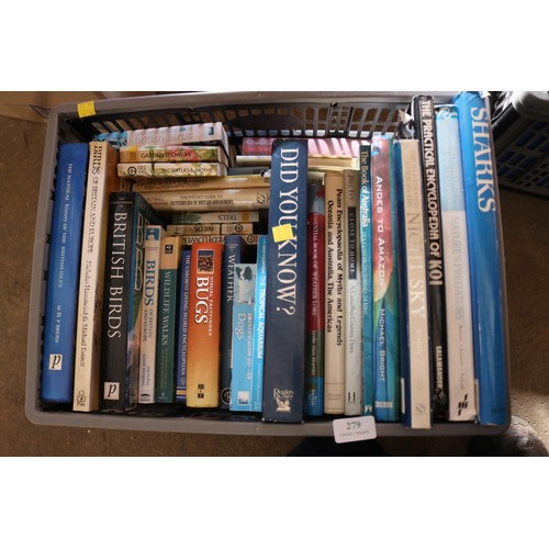 279 - 4 boxes of books