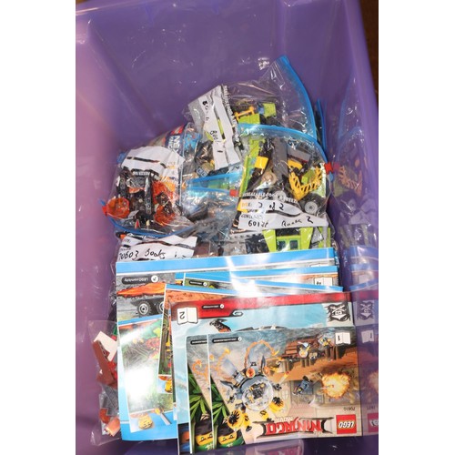 284 - Large box of Lego sets, individually bagged with instructions