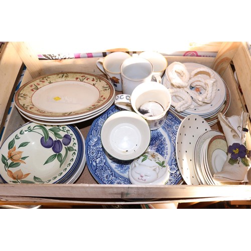 297 - 3 boxes of crockery & glassware