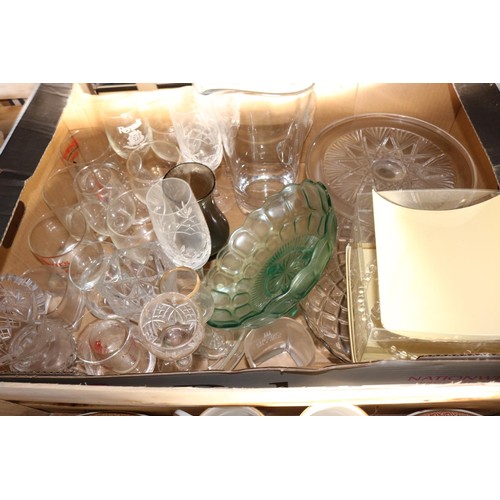 297 - 3 boxes of crockery & glassware