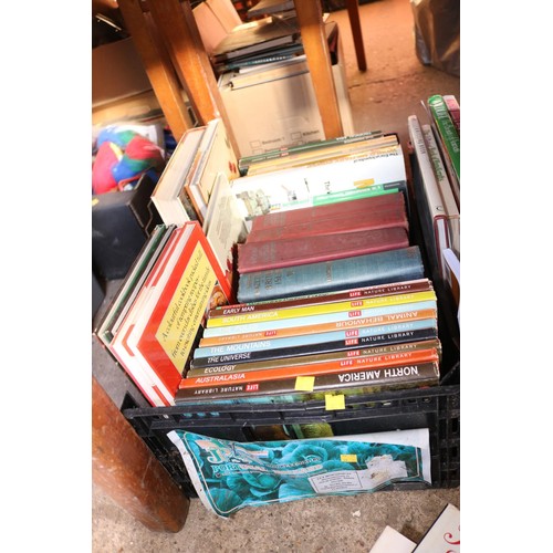 323 - 2 boxes of assorted hard/paper back books