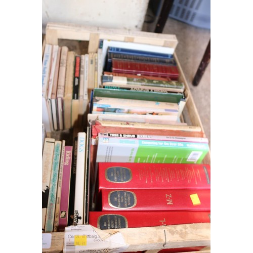 326 - 3 boxes of various books