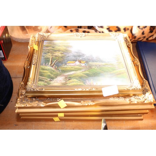 363 - 4 small gilt framed oils