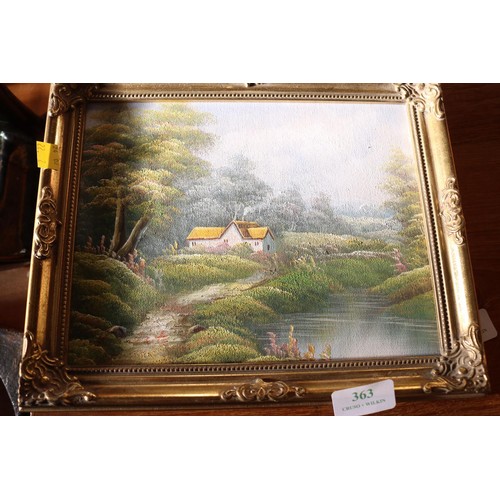 363 - 4 small gilt framed oils