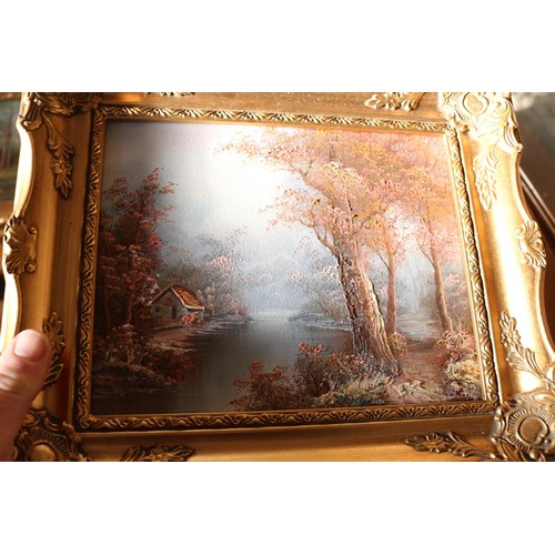 363 - 4 small gilt framed oils