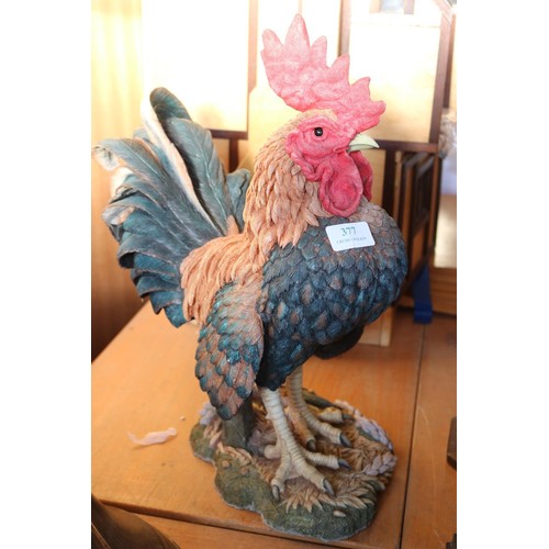 377 - Large cockerel ornament - approx. 17