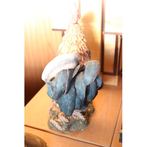 377 - Large cockerel ornament - approx. 17