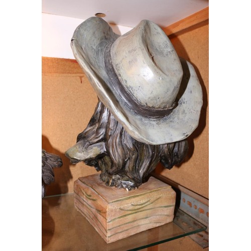 445 - 2x The Academy Collection cowboy & Indian busts