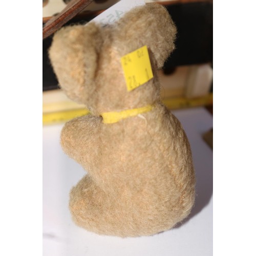 452 - Hand stitched rabbit & small teddy bear (nearly 5