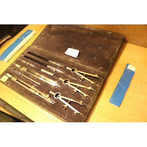 460 - BWC London, vintage draughtman's drawing/compass set (complete)