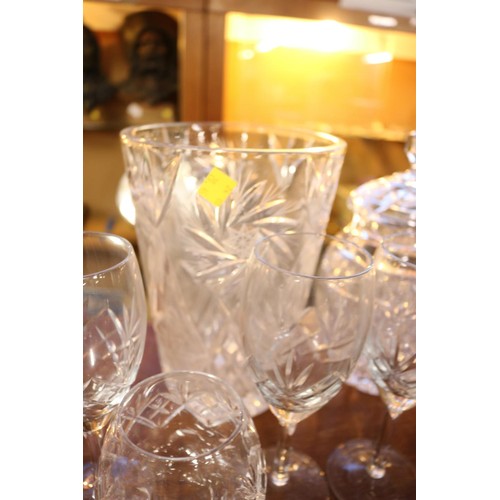 508 - Qty cut glass ware