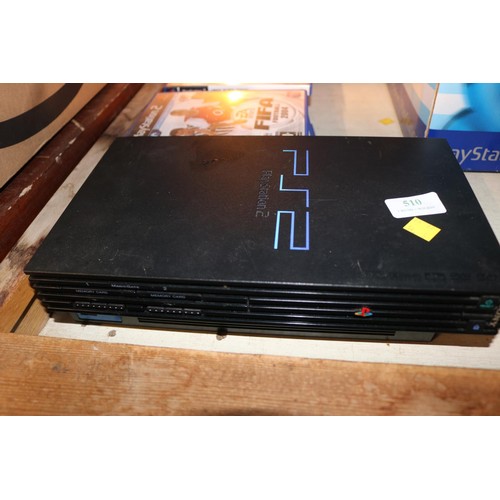 510 - PS2 console & games