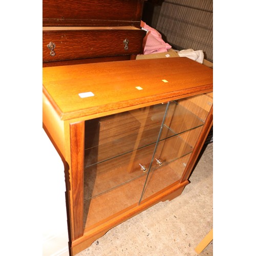 593 - Glass fronted cabinet