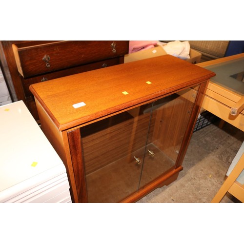 593 - Glass fronted cabinet