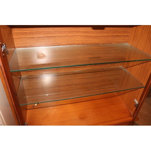 593 - Glass fronted cabinet