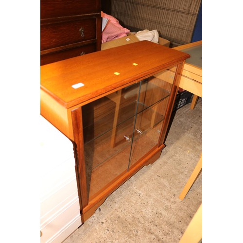 593 - Glass fronted cabinet