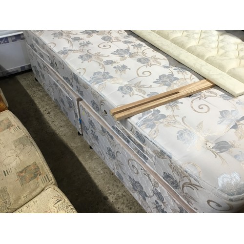 581 - Double bed with storage drawers, mattress & headboard