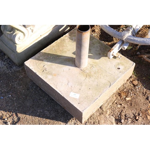 48A - Concrete parasol base