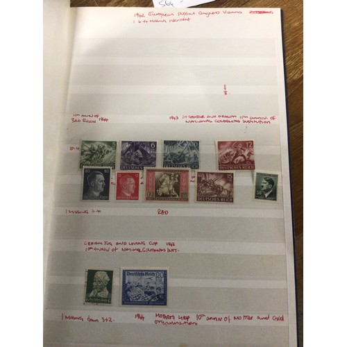 355 - Photo album with various third reich stamps, incl German