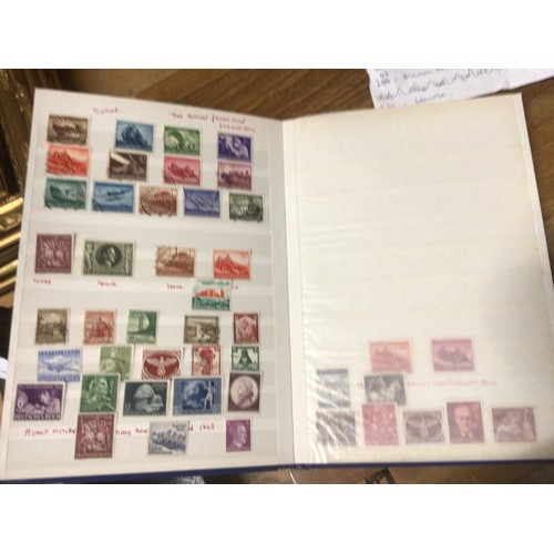 355 - Photo album with various third reich stamps, incl German